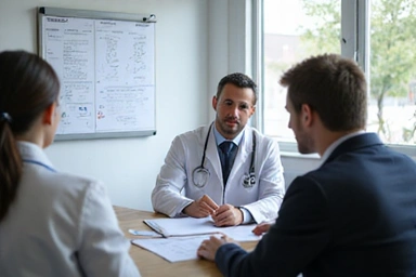 Doctor explaining treatment options