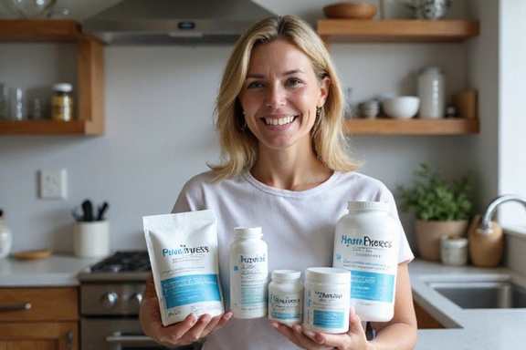 Happy customer with PharmExpresss products